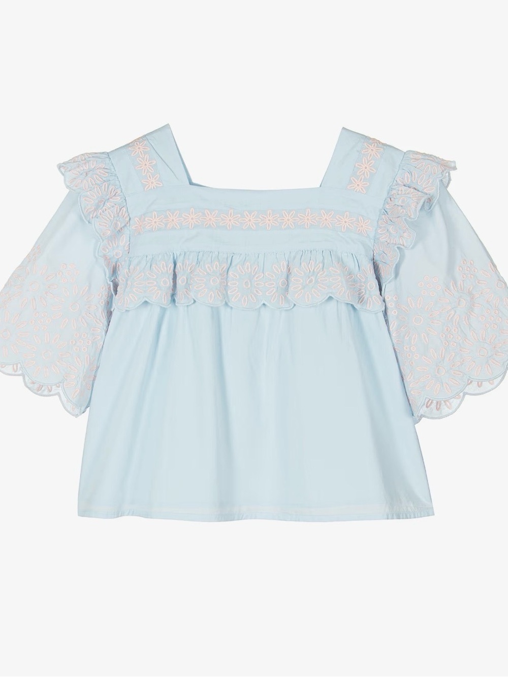 Stella McCartney Kids Blue Cotton Top Size 6Y